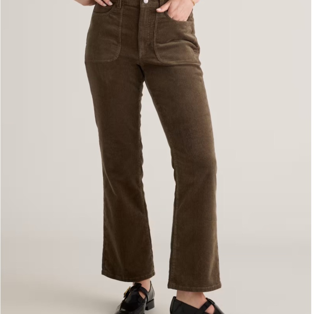 Quince Organic Corduroy Flare Pants  Size 4